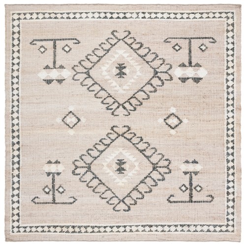 SAFAVIEH Kilim KLM762F Handwoven Grey / Black Rug - Picture 7 of 20
