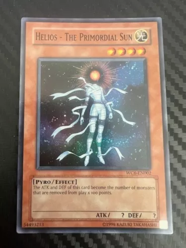 Yugioh Helios - The Primordial Sun WC6-EN002 Super Rare Unlimited VLP
