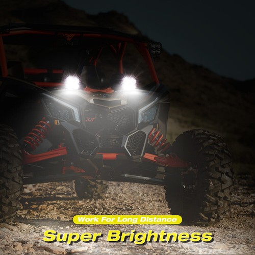 2x3INCH White/Amber LED Cube Lights Spot Pods Truck Fog Driving Offroad ATV 4WD - Picture 15 of 112