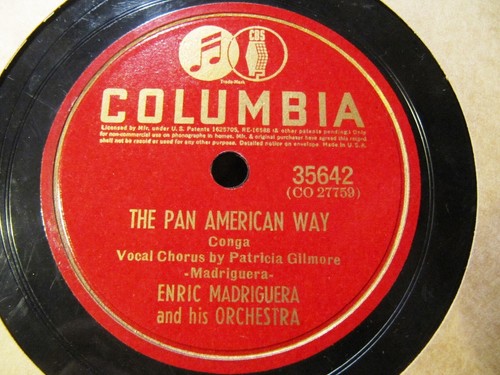 Danza AFRO CUBANO La Cumparsa/ Pan American Way ENRIC MADRIGUERA Cuban Columbia - Picture 2 of 4