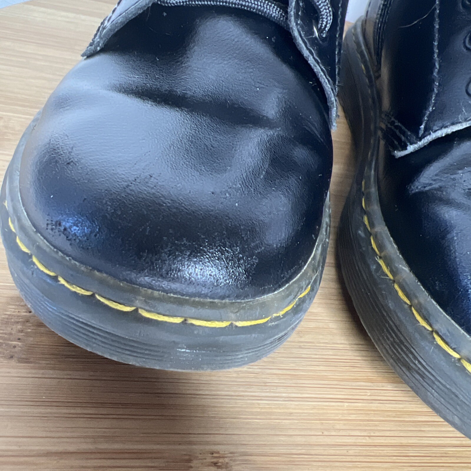 Doc Martens Zavala J Combat Boots Womens Size 5 Black Leather Zip UP Boots thumbnail 8