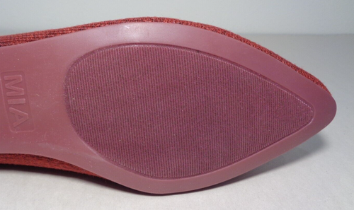 Mia Size 7 M KERRI Wine Textile Slip On Flats / Loafers New Women's Shoes - Picture 16 of 18