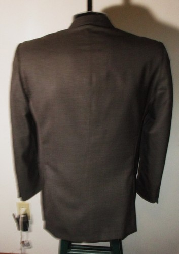 Men's BURBERRY London Brown Wool Blazer Suit Jacket Size 40R - Picture 5 of 8