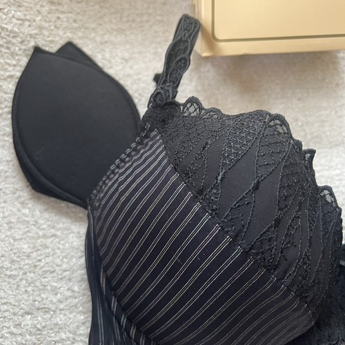 Corin Onyx Black Underwired Bra with Removable Push Up Pads. 36D RRP £46.00 - Picture 4 of 5