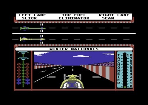 Top Fuel Eliminator (Commodore 64, 1987) Gamestar C64 TESTED - Picture 4 of 4