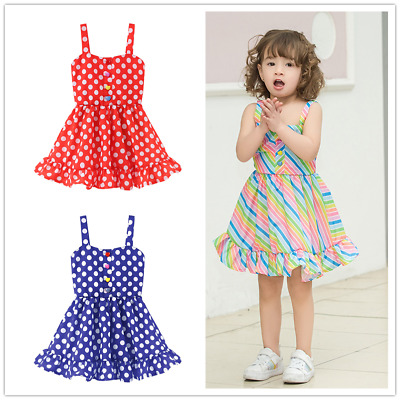 Toddler Baby Girl net yarn splicing perspective princess Summer Party Dresses