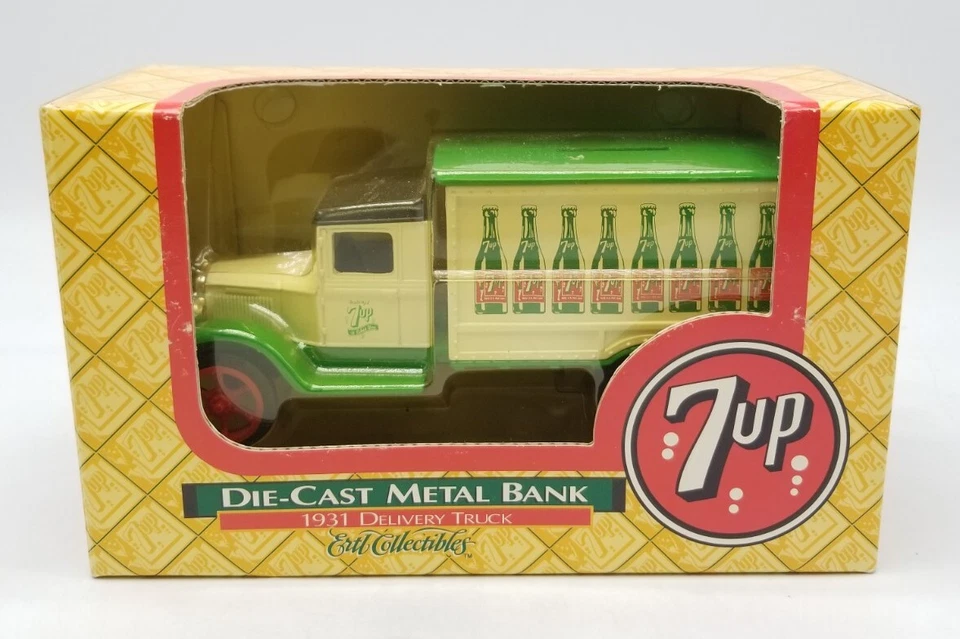 ERTL Collectibles 7-UP Die-Cast Metal Bank 1931 Delivery Truck 1/34 Scale Sealed - Image 2 of 4