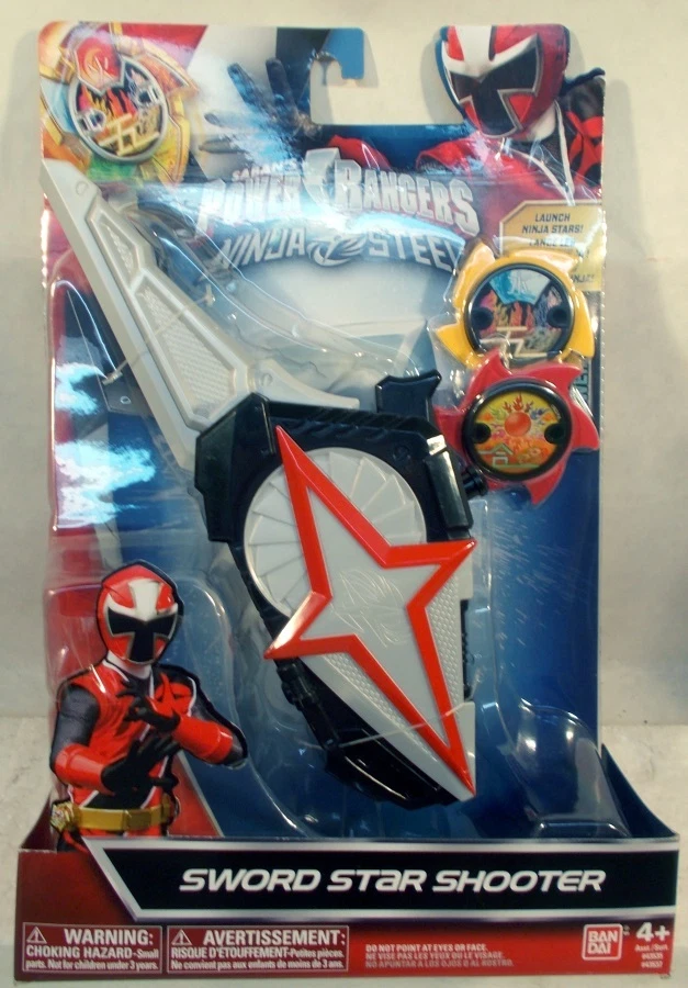 Power Rangers Ninja Steel Sword Star Shooter With Ninja Stars Role Play MISP