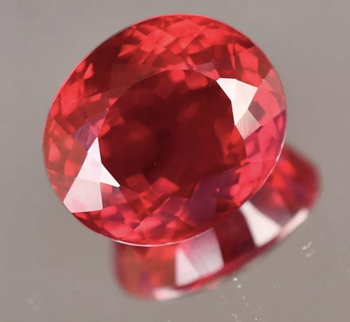 Natural Mozambique Blood Red Ruby 41.55 Ct Oval Certified Stunning Gemstone - Picture 6 of 8