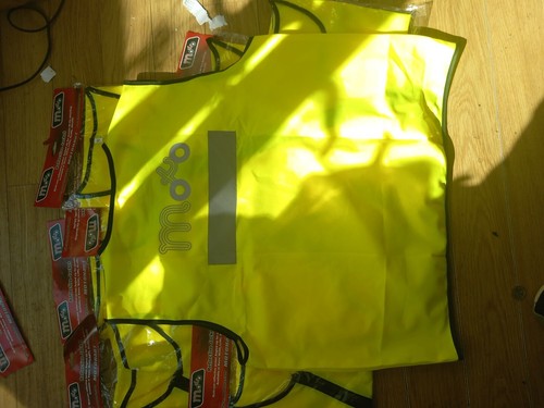 BULK MULTI BUY Yellow Hi Vis Viz Vest High Visibility Safety Zip Up X 10  - Picture 3 of 3