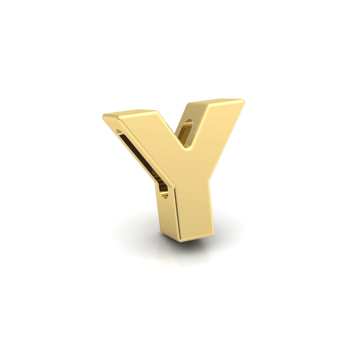 18k Gold Initial Pendant For Women Men Kids Without Chain Alphabetical - Picture 107 of 114