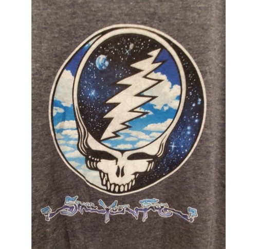 Camiseta GRATIFY DEAD Space your face gris calavera - Imagen 2 de 3