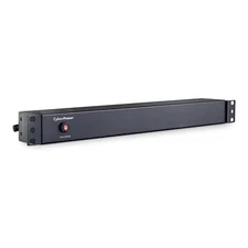 CyberPower PDU15B12R Basic PDU, 100-125V, 15A (Derated to 12A), 12 Outlets, 1U R