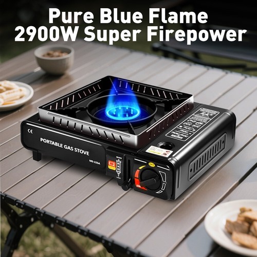 3000W Camping Stove Propane&Butane Windproof Fire Cooking Burner Dual Fuel Brass - Picture 3 of 12