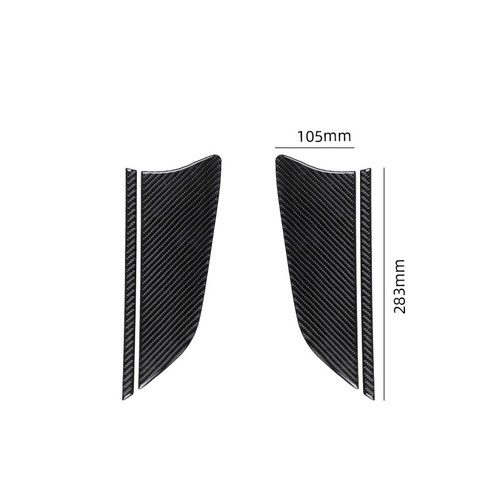 4x Bright Carbon Fiber Car Interior Door Panel Cover For Benz Smart Fortwo 11-15 - Picture 6 of 11