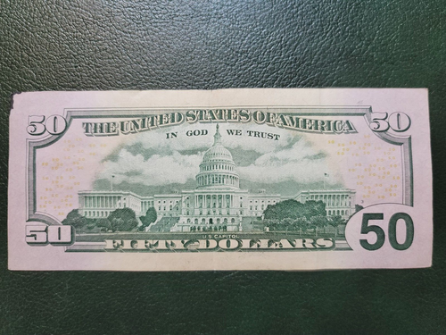 Series 2009 US Fifty Dollar Bill Star **** Note $50 - Picture 2 of 2