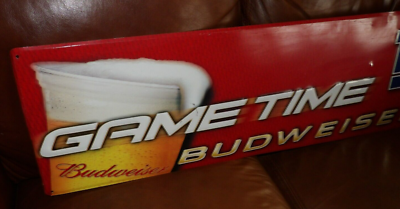 Vintage 2003 Budweiser Beer New York Football Giants Game Time