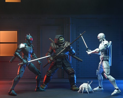 The Last Ronin Synja Robots Teenage Mutant Ninja Turtles 2 Pack 7" Figures NECA - Picture 4 of 9