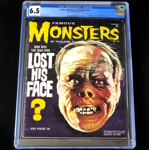 FAMOUS MONSTERS of FILMLAND #16 💥 CGC 6.5 💥 Rare! Warren Magazine 1962