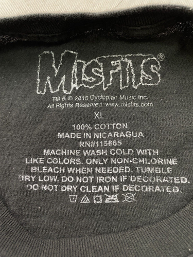 The Misfits - Fiend Club Printed Crew Neck Black T-Shirt Herren XL - Bild 9 von 11