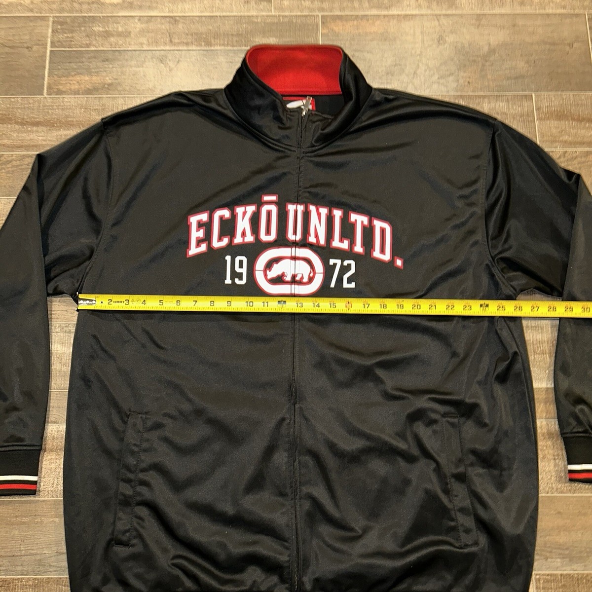 Ecko Unltd Jacket Mens 3XL Black & Red Track Streetwear