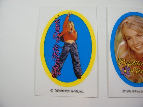 10 ~ BRITNEY SPEARS ~ 3-1/2" TO 4" WINDOW CLINGS 1999 BRITNEY BRANDS INC. - Picture 7 of 12