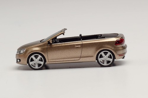 Herpa Volkswagen Golf Cabrio Gold 1:87 Scale 034869-002 Model Car - Picture 3 of 6