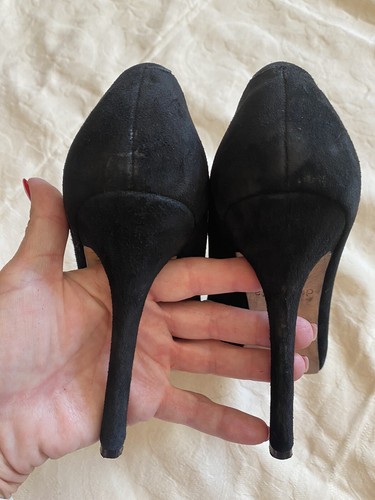 Lds Via Spiga Beam Plateau Pumps Schuhe, Schwarz, Größe 8,5 M Top Zustand - Bild 6 von 8