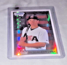 2010 Bowman Chrome Draft Prospects Refractor 95 Alex Bregman USA Rookie
