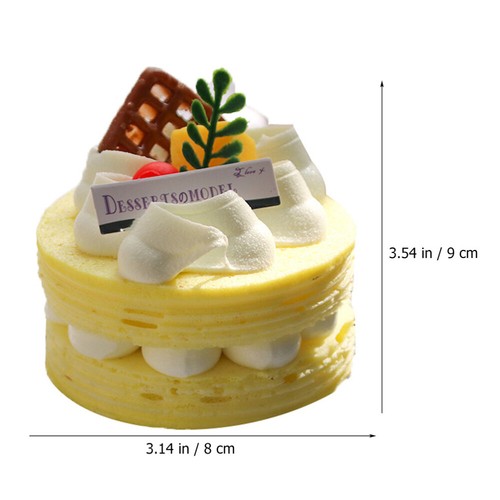 2pcs Small Decorative False Cake Ornament Fake Cake Decoration Fake Dessert - Zdjęcie 7 z 12
