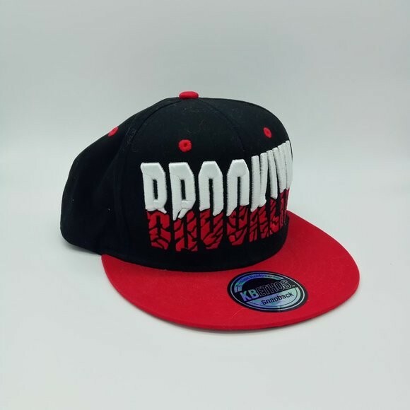 NWOT KB Ethos BROOKLYN Black and Red Adjustable Snapback Hat