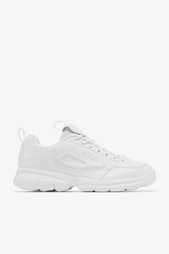 Hombres Fila Disruptor SE Zapatos Informales 1SX60022-100 Blanco Blanco 100% Original Nuevos - Imagen 7 de 7