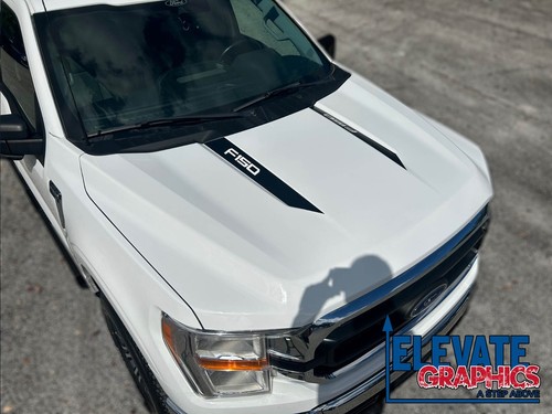 For Ford F-150 Stripes Wide Hood Spear Graphics Vinyl 3M Auto Decals 2021-2025 - Picture 6 of 27