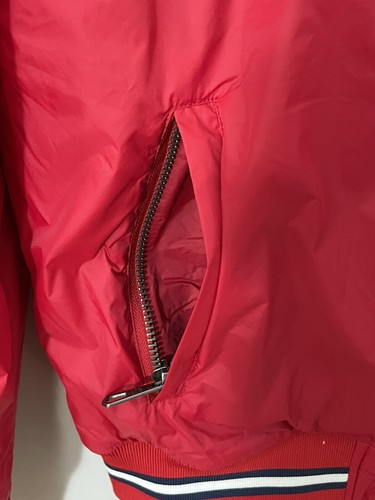 Giacca a vento Sundek foderata in pile bomber surf rossa taglia large non comune rara - Foto 7 di 12