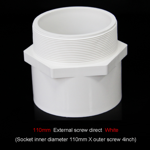 Male Threaded PVC Straight Water Hose Piping Connectors Coupler Gray/White/Blue - Picture 12 of 30