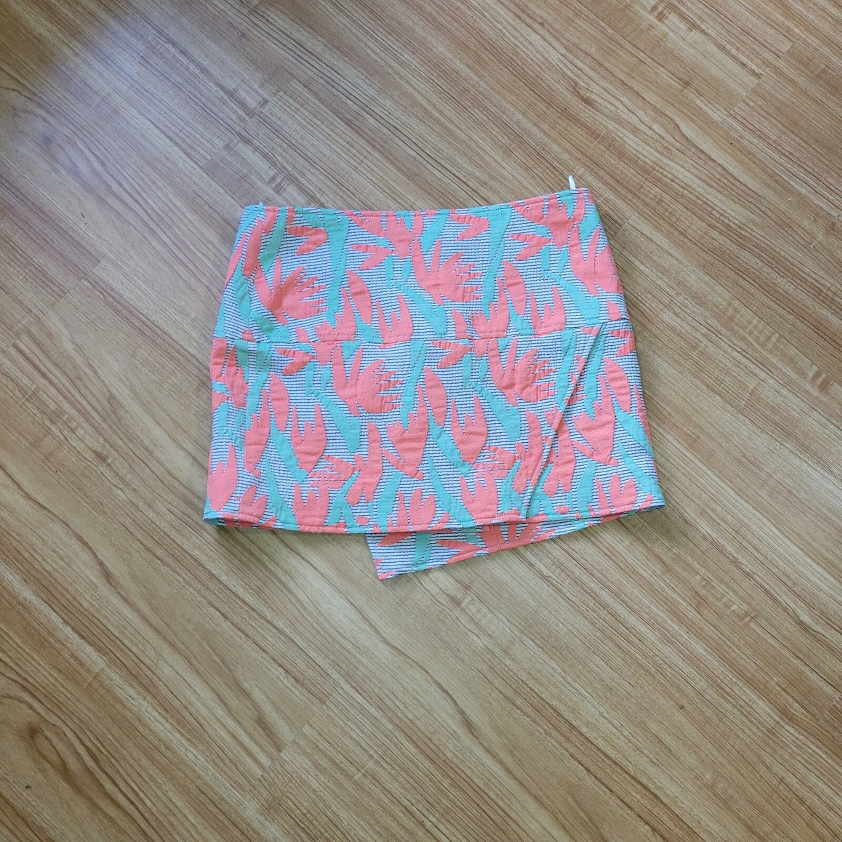 【 KENZO PARIS 】linen tight skirt 36 KENZO Paris Florescent Lime Green Linen Pencil Skirt Back