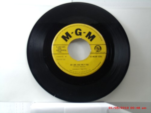 CONWAY TWITTY-(45)-IMPORT FROM U.K. - LONELY BLUE BOY / MY ONE AND ONLY YOU-1960 - Picture 2 of 2