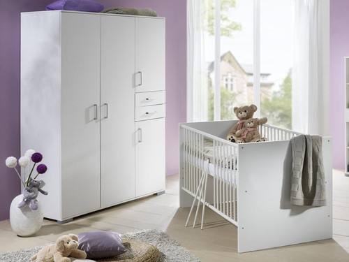 Babyzimmer 7 tlg Kinderzimmer Wickelkommode Babybett Babyausstattung NEU OVP - Bild 4 von 4