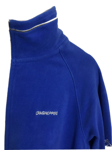 Craghoppers Fleece Pullover Jacket Blue Size M 1/4 Zip Outdoors Warm Unisex - Picture 4 of 8