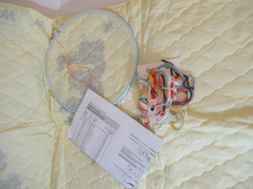 Huge Lot Embroidery + Cross Stitch Kits New Incomplete Hoops DMC Floss + More - Picture 4 of 23