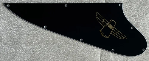 Custom For Gibson Thundebird"Logo"Style Guitar Pickguard 3-Ply Black