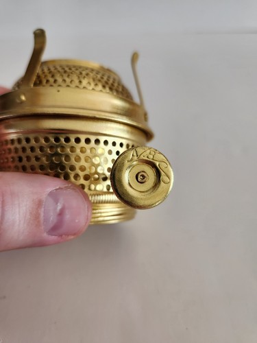 NOS ABCO Brass Replacement Kerosene Oil Lamp Burner For Center Draft Lamps - Picture 2 of 6