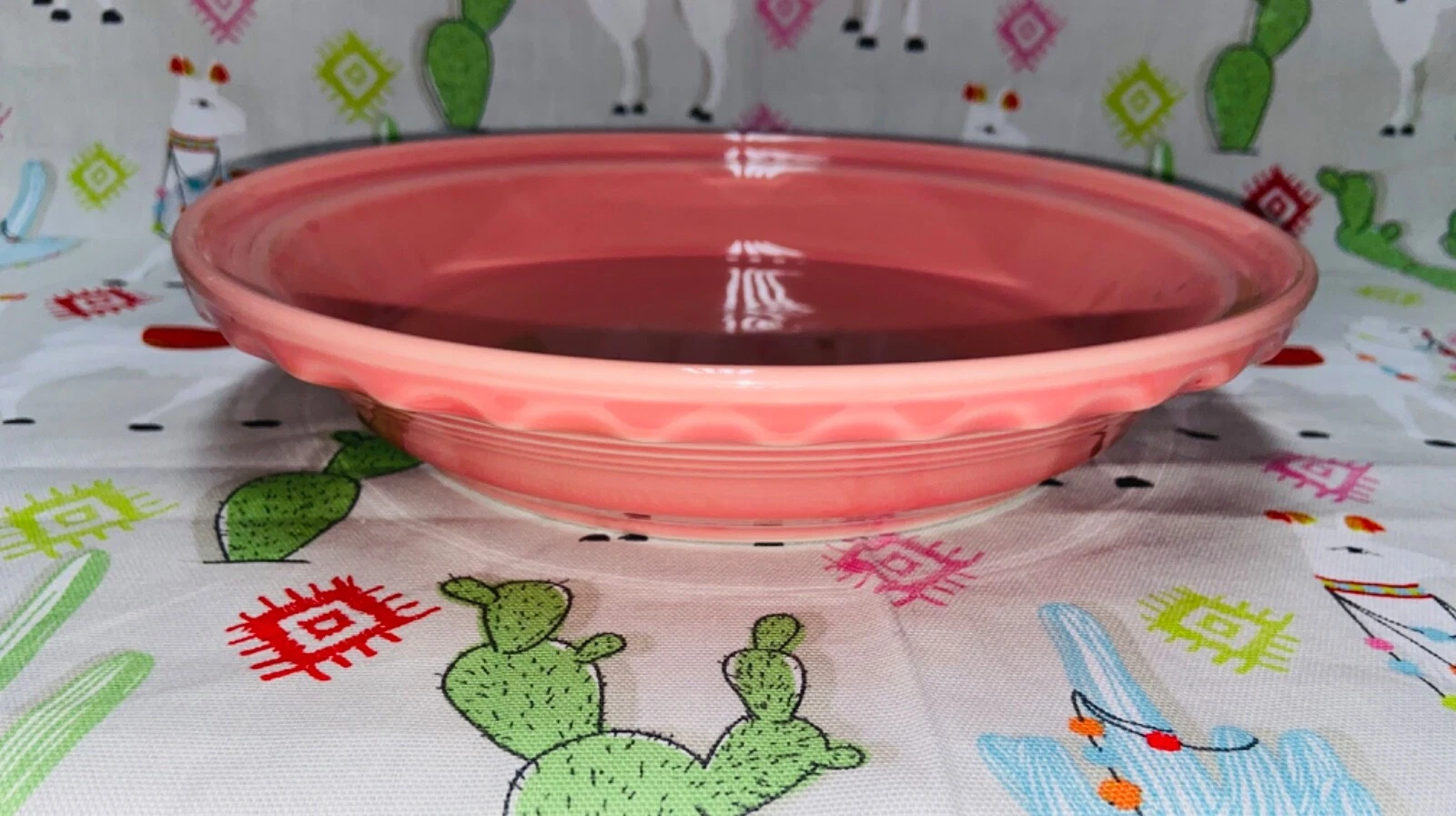 Fiesta Deep Dish Pie Baker Plate Peony Pink NEW Fiestaware SHIPS FREE