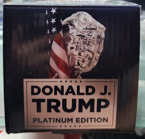 PRESIDENT Donald Trump 2024 PLATINUM BOBBLEHEAD LIMITED EDITION /2024 + Card New - Picture 11 of 17