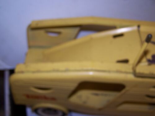 Porta auto vintage Tonka n. 840 Giallo HTF No Auto Acciaio Pressato 1963 1964 anni '60 - Foto 5 di 17