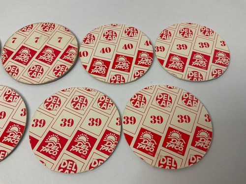 Lot of 7 Hawaiian Pog Milk Cap Board Game *Del Taco Foil Promotion Mighty Ducks - Picture 8 of 8