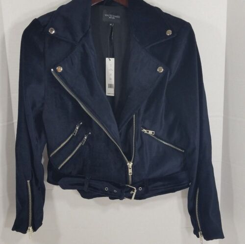 Chaqueta de moto Walter Baker para mujer M negra con cinturón forrada - Imagen 2 de 8