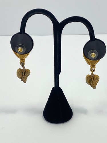 Vintage Kate Hines Brutalist Broken Heart Pierce Ohrringe defekt RAR LESEN - Bild 8 von 21