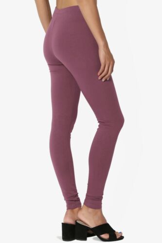 Leggings de tobillo elásticos de algodón para mujer TheMogan cintura alta longitud completa - Imagen 104 de 208