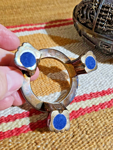 RARE Judaica Heavy Silver Clad Engraved Lrg SILVER Prayer Egg Greece 1997 AG999 - Picture 12 of 15